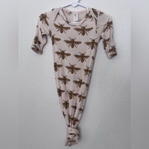 Kate Quinn LONG SLEEVE LAP NECK KNOTTED GOWN | BAMBOO collection 0-3 months